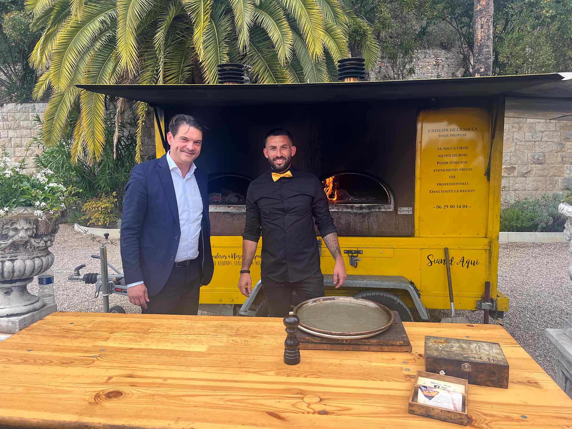 La privatisation de notre food truck à Cannes et à Grasse avec la présence de Monsieur le maire de Grasse Jérôme Viaud.