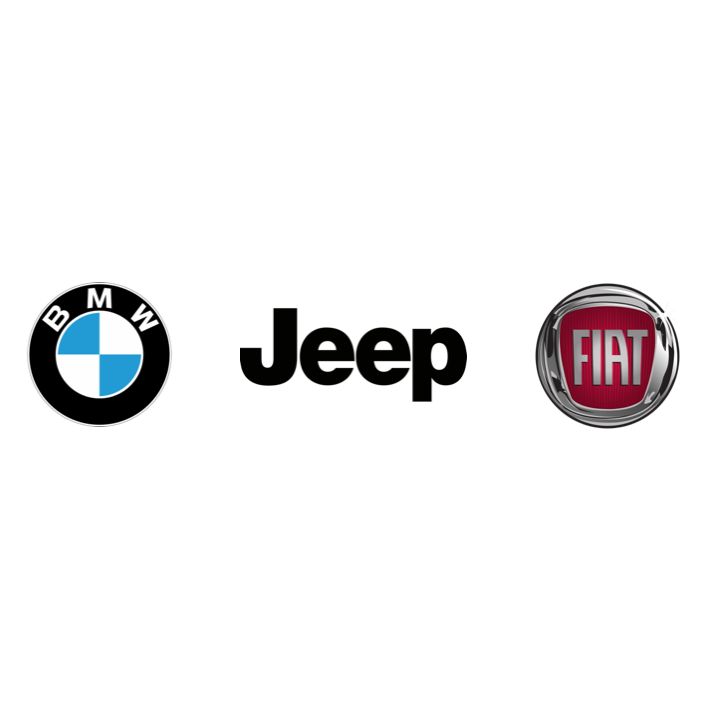 Le logo de Fiat, Jeep et BMW qui ont fait venir un food truck en entreprise à Nice St Isidor.